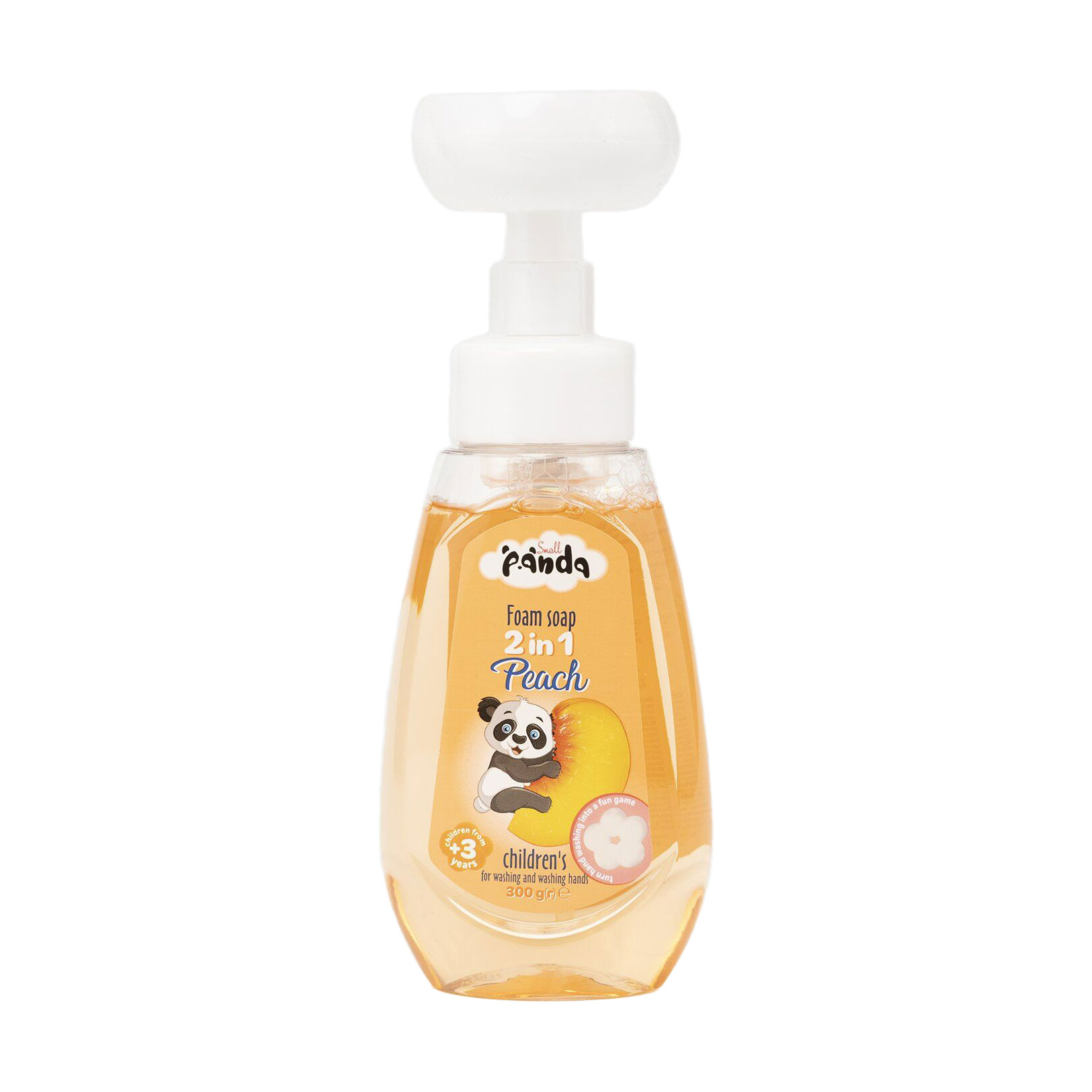 Дитяче мило-пінка 2 в 1 Small Panda Foam Soap, Peach, 300 г